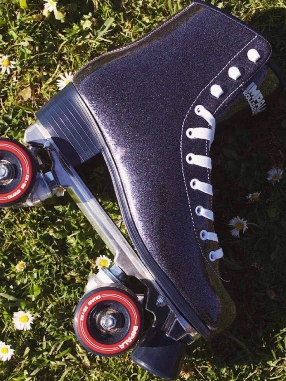 Impala “Midnight” Black Glitter Roller Skate